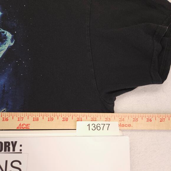 DOM Wolf Close Graphic Short Sleeve T Shirt Mens Size Extra Large XL Black - Picture 6 of 9